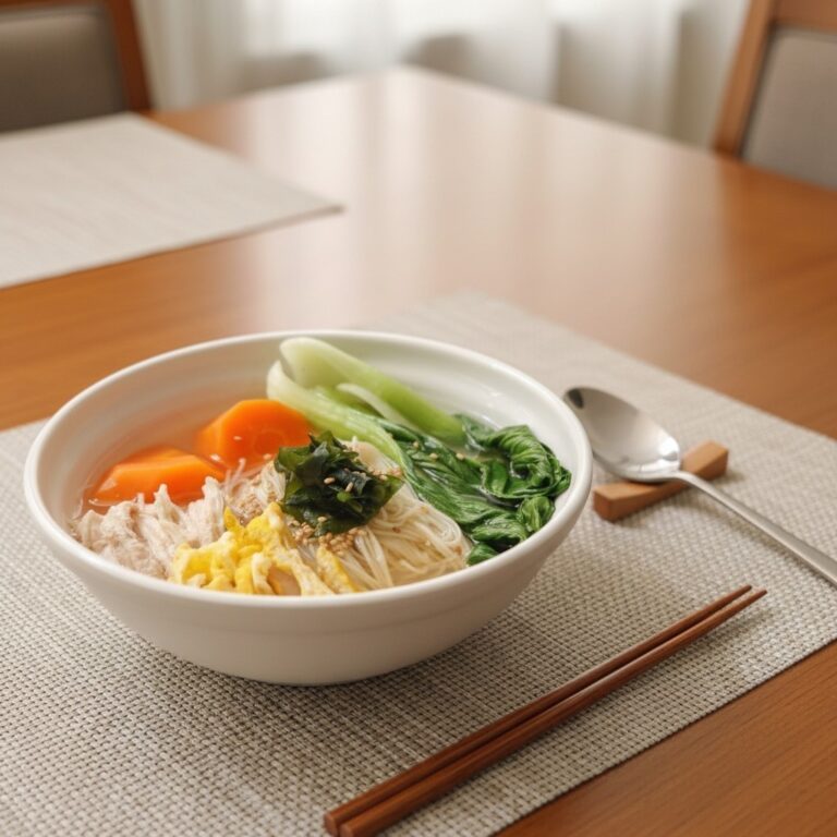 Light Vegetable Broth Noodles 清爽万能蔬菜汤面