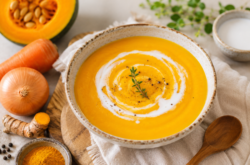 Three-Color Turmeric Soup | 三色抗炎浓汤