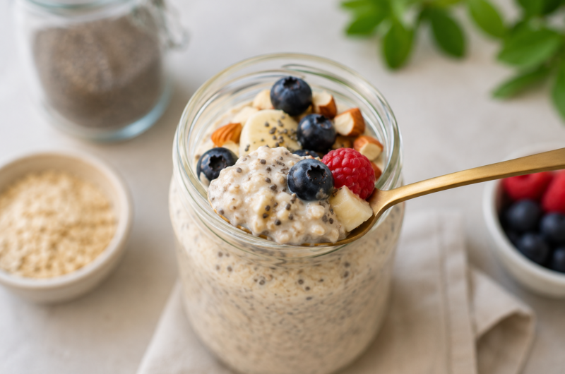 High Protein Overnight Oats | 高蛋白隔夜燕麦